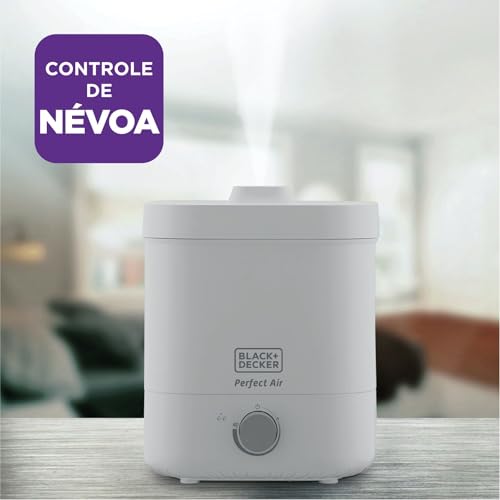 Black Decker Umidificador de Ar, Portátil, Ideal para Ambientes Secos, 4L, Modelo AIR4000, Bivolt