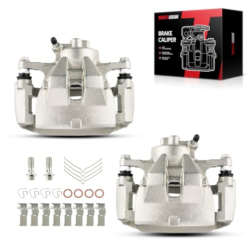 Image of Torchbeam Front Brake Calipers Set for Toyota 2007-2017 Camry, Lexus 2007-2012 2016-2018 ES350, Toyota 2008-2018 Avalon, Front Left and Front Right Calipers Replace # 19B3128+19B3129