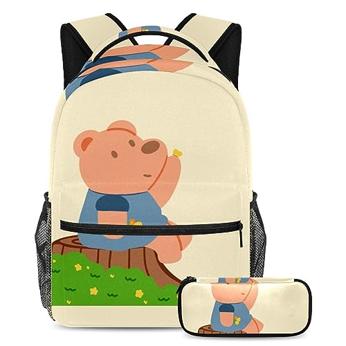 Sac à dos avec trousse résistant pour éviter les fermetures cassées et les fournitures perdues