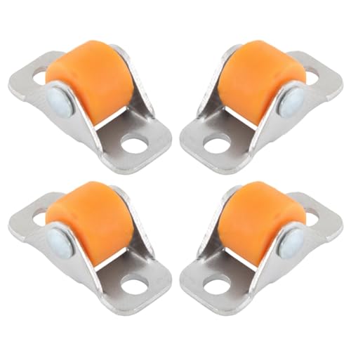 Pitycbo Lot de 4 Roulettes Fixes pour Meubles, Roulettes Linéaires pour Chaises, Chariots de Courses