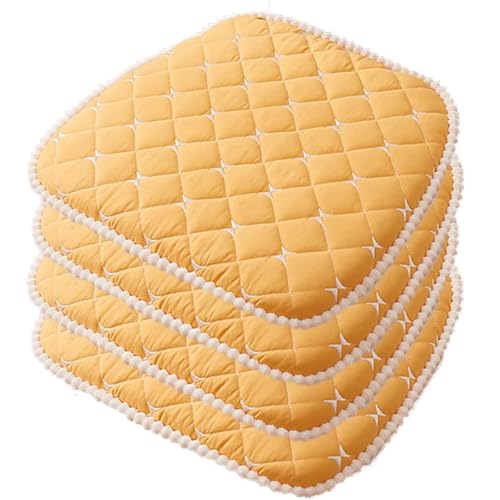 Extra Thick Cotton Seat Cushions 18x17 - Soft, Skin-Friendly Dining