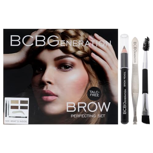 BCBGeneration Brow Perfecting Set - All-Inclusive Brow Kit - Creates Easy and Flawless Brows - Shape, Define, and Groom Brows Anywhere - 6 4 pz