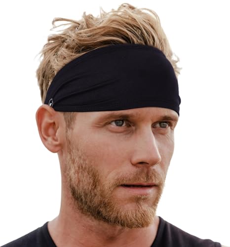 Image of Tough Headwear Tough Outfitters Headband for Men - Mens Headbands - Working Out Sports Performance Head Bands - Athletic Cycling Running Sweat Band, Football Headbands - Sweat Bands Men /Women