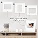 Americanflat Baby Picture Frame - Use as 4x6 Frame with 3 Interchangeable Mats or Display 8x8 Photos without Mat - Signature Collection - New Baby Picture Frames for Mom - White