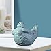 HELLORSO Fat Lady Yoga Sculpture - Meditation Pose Statue - Zen Spiritual Room Decor - Resin Lady Figurine Sculpture Woman Statue Yoga Decor Modern Abstract Arts Gifts for Home (Blue)