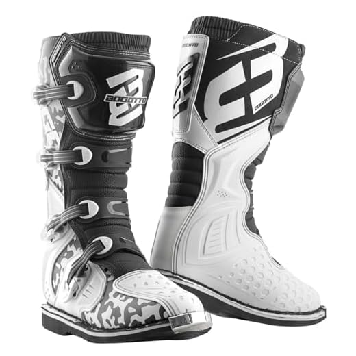 Bogotto MX-3 Camo Stivali motocross, nero/bianco, 44
