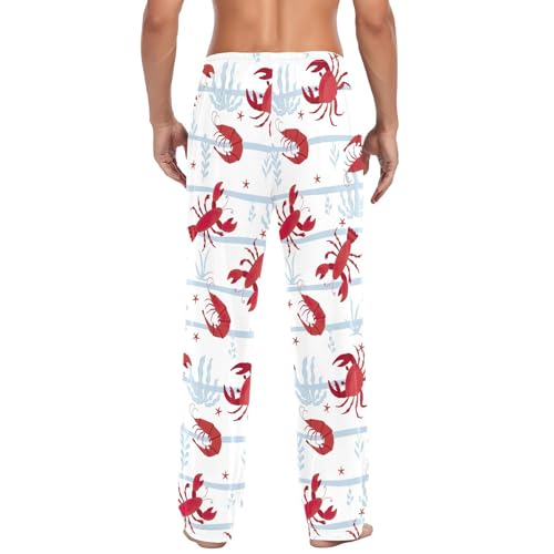 Joisal Funny Doodle Dogs Mens Cotton Pajamas Loose Men's Lounge Pants3