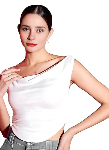 Image of VOGARD Women Stretchable Sleeveless Regular Fit Crop Top | Women Top (526-576)