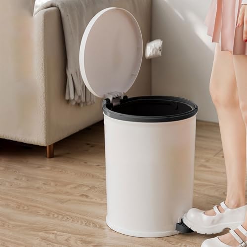 Cubo de basura con pedal de 17L con tapa silenciosa para interiores 6
