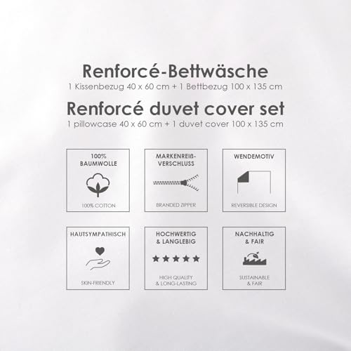 Housse de couette éléphants 100% coton renforcé de qualité supérieure herding babybest - 8