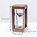 Large Premium Walnut Hourglass,60 Minutes Sand Timers,Hour Glass with Sand Timer for Gift,Hourglass Decor for Home, Desk,Office, Wedding Decor(Black)