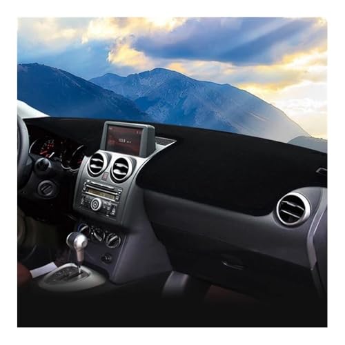 Tapis anti-dérapants tableau de bord Nissan Qashqai J10 noir avec GPS