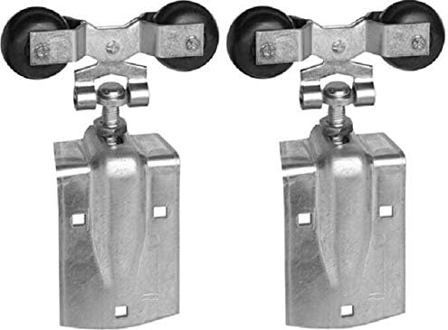 Barn Door Hangers/Rollers w Door Strap National N193-730 Pair of Zinc 600 lb