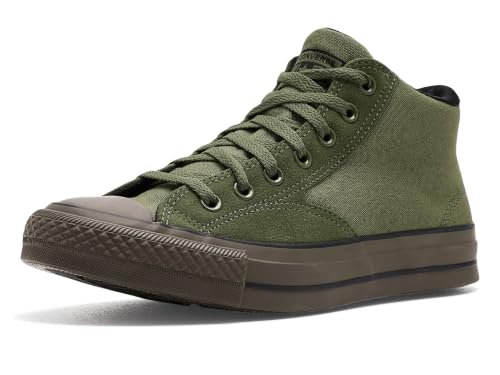 Converse, Unisex, Chuck Taylor All Star Malden Street Suede Mid Top Sneakers, Utility-Black-Brown, Mens 10.5, Womens 12.5 Medium