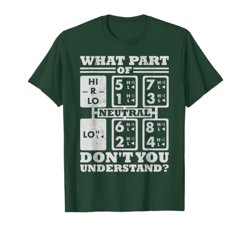 What Part of Truck Equipment do You not Understand the Trucker Driver T-Shirt, Men, Dark Green, Large
