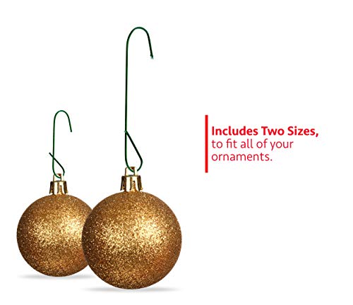 R’nd’s 300 Pack Ornament Hooks Christmas Tree Decorating Hangers- Metal Wire Ornament Hooks For Christmas Tree Decoration Hanging (Green) #TOP2