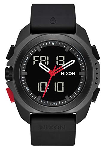Nixon Herren Analog-Digital Japanisches Miyota Uhr mit Silikon Armband A1267008-00