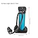 Gavigain Bike Pump, Mini Portable Foot Pump, High Pressure Floor Inflator Tire Air Pump for Bicycle (Blue)