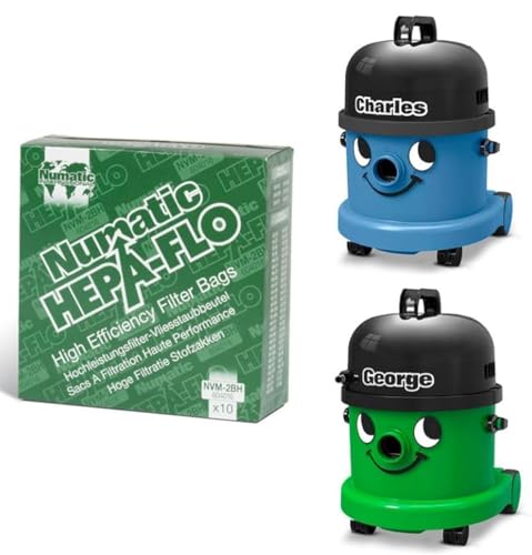 Avern Cleaning Supplies Charles George Henry XL Vacuum Bags NVM-2BH Hepaflo Dust Bags 10 Pack 604016 - Numatic