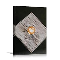 Canvas Wall Art Coffee Cup Coffee Drinks Farmhouse/Country Kitchen Multicolor Photography Urban - 12x18 inches