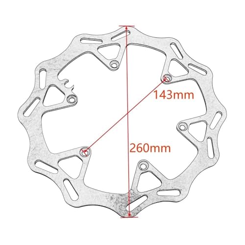 Disque de frein arrière moto 220 mm haute précision modèles 125 500 - 4