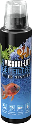Aquarium filter bacteria 236 ml, biological gel formula for fast filter start, breaks down mulm & waste