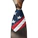 VAFZASC Fashion Neckties Mens Shirt Uniform Skinny Tie for Business Holiday Necktie American Flag German Shepherd Dogs