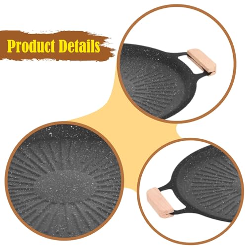 Poêle à barbecue 36 cm pour éviter de brûler vos crêpes au camping - 3