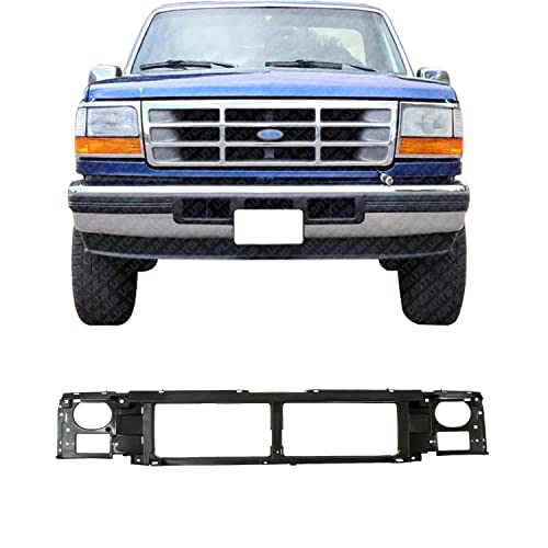 US AUTO PARTS PLUS New Front Grille Mounting Header Panel Direct Replacement For Ford Bronco 1992-1996 / F-150 F-250 F-350 / F Super Duty 1992-1997 F6TZ8A284AC FO1220113