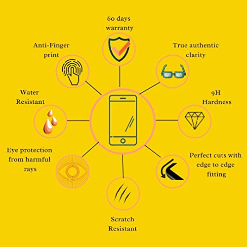 Image of compatible with HiS Poco M6 Plus 5G Tempered Glass [with warranty] screen protector guard Full Edge to Edge 9H Full Glue FHD with Easy Installation kit - Pack of 1