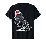 Photo Gallery funny crow lover xmas - crow wearing santa hat christmas maglietta Photo Gallery funny crow lover xmas - crow wearing santa hat christmas maglietta