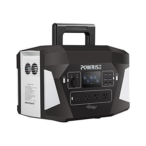 POWRISE 2200W Portable Power Station(4000W Peak),1.5H Super Fast Charging,UPS Function,1843Wh LiFePO4 Battery Backup w/ 13 Outlets (AC DC USB),Solar Generator for Outdoor Camping,RV,Home Use,Emergency