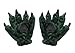 RONGXG Unisex Halloween Paw Glove Cosplay Glove Warm Plush Glove Costume Claw Cute Animal Claw Mitten Fancy Party Prop Hand Covers, Green, One Size