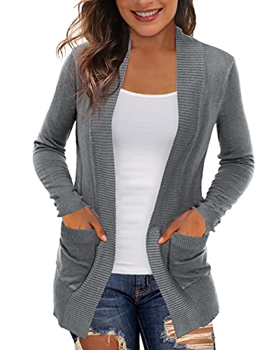 Image of REDHOTYPE Women's Cardigans with Pockets Casual Lightweight Open Front Cardigan Sweaters for Women (S-2XL)