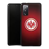 DeinDesign Silikon Hülle kompatibel mit Samsung Galaxy S20 FE 5G Case schwarz Handyhülle Eintracht Frankfurt Offizielles Lizenzprodukt Wappen