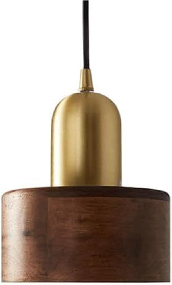 Lustre en bois massif réglable pour éclairer efficacement une chambre
