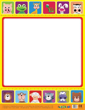Easy2LearnCute Animals Reusable Wipe Off Poster