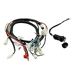 KEY BARREL +250CC QUAD WIRING HARNESS Fit For Lo-ncin zon-gshen du-car Lif-an200 250cc Electric start