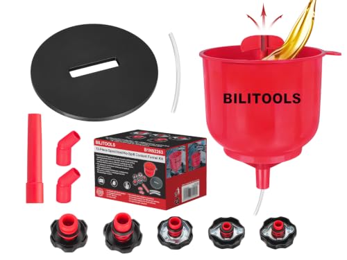 BILITOOLS Coolant Funnel Kit, Automotive Radiator Coolant Filling Tool