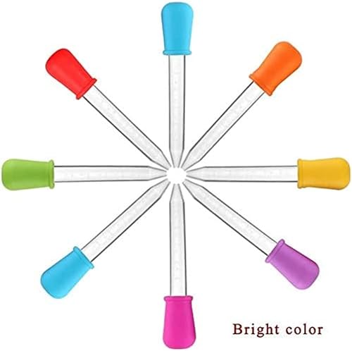 Miniatura 2 de BELLARMOR - Cuentagotas líquidos, de silicona transparente, de 0.2 fl oz, sin BPA, silicona y pipetas de plástico para niños, paquete de 12