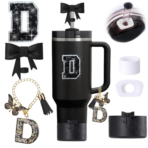 6PCS Black Stanley Cup Accessories Set for Stanley Cup 30oz 40oz