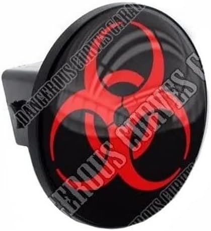 Class III 3 Truck & SUV 2" Tow Hitch Receiver Insert Plug Zombie Outbreak RED Model-PYT-8888-3711