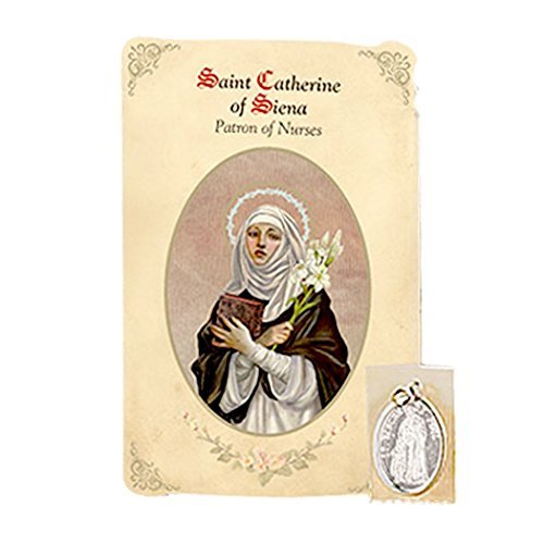 Amazon.com: Saint Catherine of Siena Patron of Nurses Prayer Card