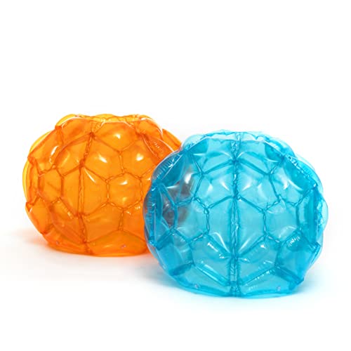 Riesiger aufblasbarer Bumper-Bubble-Ball Bumpoy InnovaGoods 2 Stück, Blau und Orange