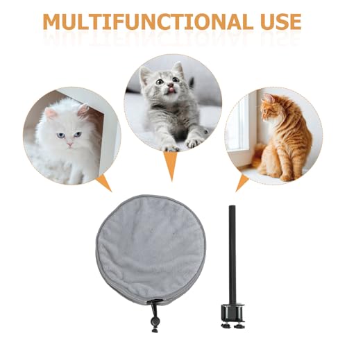 Lit pour chat de bureau rotatif 360° et réglable en hauteur