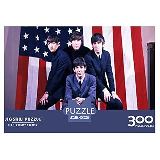 Les Beatles Puzzles 300 Pièces pour Adultes Groupes Célèbres Puzzles 300 Pièces Puzzle pour Adultes pour Family Time Brain Challenge 300pcs (40x28cm) – Image 2