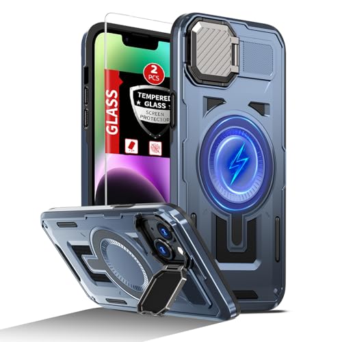 Coque iPhone 14 Plus MagSafe anti-chute protégeant l'écran et l'appareil photo arrière