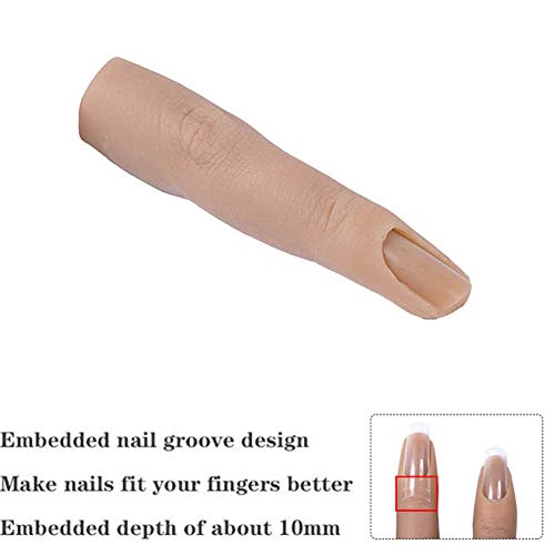 Dito in silicone pieghevole, modello di dita finte...