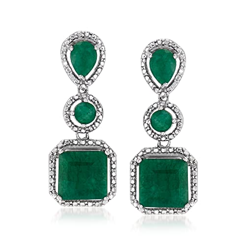 Ross-Simons Pair Of Gemstone Drop Earrings In Sterling Silver #TOP30