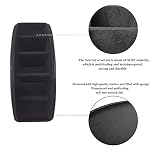 Leather Remote Control Holder with 5 Compartments TV Remote Caddy Storage Box/Tray,Desktop Organizer Store Controller,Glasses,Brush,Media Player,Pen,Space Saver for Bedside Table/Office Desk(Black) - Image 7